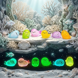 Bestseller: Miniature in Resina di Diaspro Oceanico Etereo che si Illumina al Buio, per Case delle Bambole e Artigianato Fai-da-Te, Regali all'Ingrosso - Product Image 1