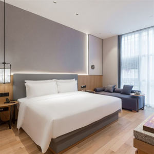 Juego de Muebles de Dormitorio para Hotel de 5 Estrellas, Cama Queen o King Personalizada con Cabecera y Mesitas de Noche para Hostelería Comercial de Lujo - Product Image 4