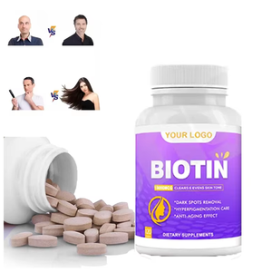 OEM vitaminas Halal cabello biotina champú tabletas biotina 10000mcg suplementos colágeno vitamina C biotina tabletas - Product Image 1