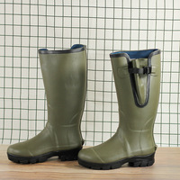 Bottes Wellington vulcanisées imperméables, bottes de randonnée camouflage, chaussures de chasse en néoprène résistantes à l'usure, bottes de pêche pour hommes