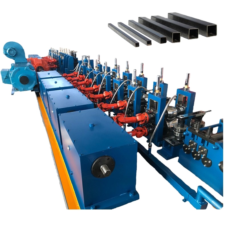 آلة صنع أنابيب مربعة مخصصة من الفولاذ الكربوني الطري MS MS/مطحنة أنابيب