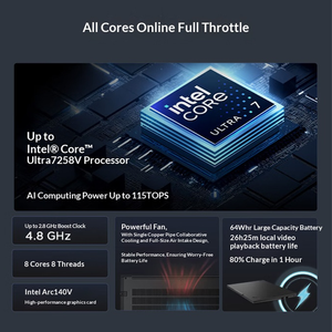 บรรจุภัณฑ์เดิม Lenovo ThinkPad E14 แล็ปท็อปสำนักงานน้ำหนักเบา พร้อม Ultra5-228V แรม 32GB SSD 1TB Lenovo - Product Image 3