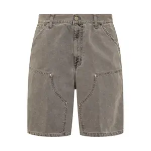 מותאם אישית בציר גברים של Jorts קיץ Streetwear קרפנטר עבודה קצרה מכנסיים גברים בבאגי כפול הברך קרפנטר ג 'ינס ג' ינס מכנסיים קצרים