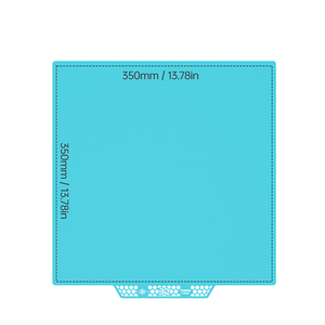 Plaque de construction Panda bleu glacier 350*350mm tôle d'acier magnétique double face PEI pour imprimante 3D Bambu Lab CR-10 <span class=keywords><strong>Sidewinder</strong></span> X1 <span class=keywords><strong>X2</strong></span> - Product Image 2