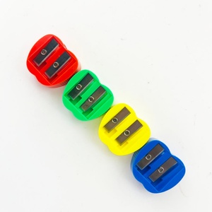 Sacapuntas de Plástico de Dos Orificios de Color Sólido, Bonitos y Económicos para Estudiantes Escolares - Product Image 5