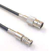 Conector de crimpado macho BNC 75 Ohm Mini RG59 Belden Riser 1855A 6G-SDI 4K UHD Cable de vídeo HD Conector BNC coaxial de cobre para SDI