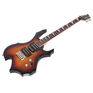 Guitare électrique Glarry avec micros HSH, finition brillante, corps en acajou, touche en palissandre, 6 cordes, pour débutants, comprend - Product Image 5
