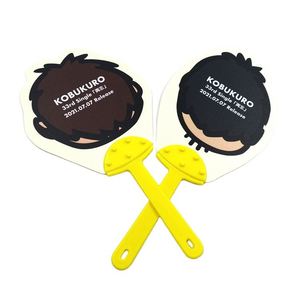 พัดพลาสติกพิมพ์โลโก้ราคาถูกสำหรับโปรโมชั่น - Product Image 4