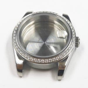 39mm Acier Inoxydable Saphir Verre Strass Lunette Fit <span class=keywords><strong>ETA</strong></span> 2836 <span class=keywords><strong>2824</strong></span> Miyota 82 Série NH35 NH36 Mouvement Montre Boîtier Partie - Product Image 2