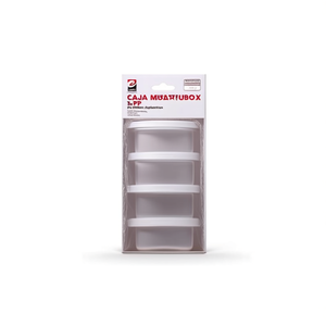 Erpsl Mini scatola portaoggetti quadrata 72x54x37mm 3 pezzi bianca per l'organizzazione della cucina - Product Image 2