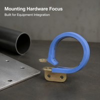 Pince de fixation d'équipement ZY Blue avec base métallique intégrée, modèle KG-020, pour matériel industriel