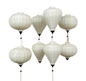 Lanterne artisanale en soie de Hoi An, Vietnam, décor coloré pour le Nouvel An lunaire, mariage, festival, maison, restaurant - CARYLN - Product Image 1