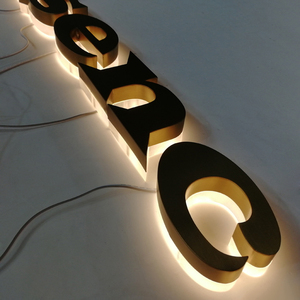 Alibaba comprar profesional hacer oro Pop iluminado Led retroiluminada carta fuentes al aire libre <span class=keywords><strong>se</strong></span> cartel iluminado - Product Image 3