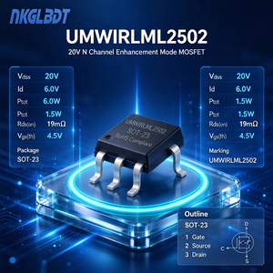 NK UMWIRLML2502 דיודת בטיחות להרכבה על פני השטח SOT-23 חבילה 20V מתח <span class=keywords><strong>12V</strong></span> התנגדות פנימית Id6a - Product Image 1
