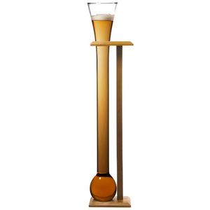 <span class=keywords><strong>Verre</strong></span> à bière géant de demi-cour avec support en bois pour boîte de nuit - Product Image 4