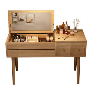 Có thể gập lại bàn trang điểm tiết kiệm không gian Vanity bàn với Led Gương Kích thước căn hộ - Product Image 1