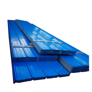 Top vente 0.3mm 0.4mm 0.5mm d'épaisseur Dx51d Z30 Z45 <span class=keywords><strong>RAL</strong></span> <span class=keywords><strong>3024</strong></span> IBR PPGI tôle de toiture en acier galvanisé enduit de couleur ondulée - Product Image 1
