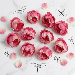 Fleur artificielle de pivoine en soie faite à la main de haute qualité, <span class=keywords><strong>toucher</strong></span> <span class=keywords><strong>naturel</strong></span>, pour les occasions de remise de diplômes - Product Image 6