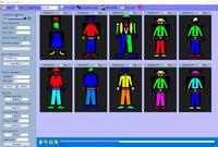 Tron Dance Software para ropa LED Control programable Traje de fibra óptica y accesorios para ropa de rendimiento de salón