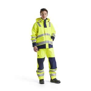 Blaklader-431320223389L เปลวไฟเสื้อกันฝนระดับ2 Hi-Vis สีเหลือง/น้ำเงิน-7330509783672 - Product Image 3