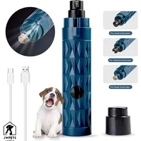 Amoladora de uñas eléctrica para perros, cortauñas recargable con luz LED para mascotas, cortador automático de garras de gatos, para el cuidado de los perros