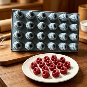 Silicone Raspberry Mold 24 Cavity Fruit Shape Baking Mold For DIY Desserts Cake Tools - Product Image 1