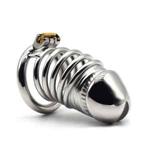FRRK-55 New Design Male Chastity Device 304 Stainless Steel Cock Cage Sex Shop Products Penis Sex Tools - Product Image 3