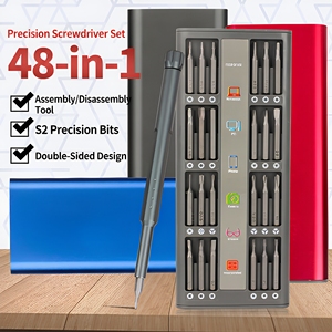 Juego de destornilladores de precisión 48 en 1 de acero aleado S2 para herramientas de reparación de teléfonos móviles - Product Image 1