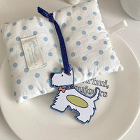 Désodorisant suspendu en papier pour voiture, motif chien de dessin animé mignon, parfum élégant et personnalisé