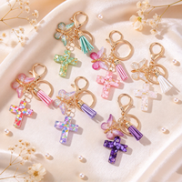 Pendentif porte-clés souvenir de Noël en acrylique pour sac à dos féminin et accessoire quotidien – Idée cadeau