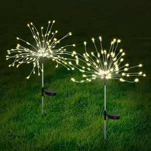 120 LED Copper Wire Outdoor Solar Garden Light Waterproof with 8 Modes Decorative Sparkles Light Solar Fireworks Light For Deco