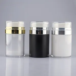 Gloss luxury vuoto 15ml 30ml 50ml barattolo airless crema per la cura della pelle pompa ricarica vasetti acrilici
