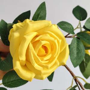 Rose artificielle vigne fleurs de soie pour climatiseur tuyau couverture décoration <span class=keywords><strong>salon</strong></span> <span class=keywords><strong>plafond</strong></span> décor à la maison - Product Image 3