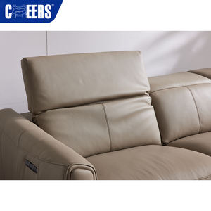 मनवाह ने गर्म बिक्री के रिक्लियर सोफा आधुनिक लक्जरी लिविंग रूम फर्नीचर मॉड्यूलर 3 + 2 इलेक्ट्रिक सेशनल चमड़े के सोफे सेट - Product Image 4