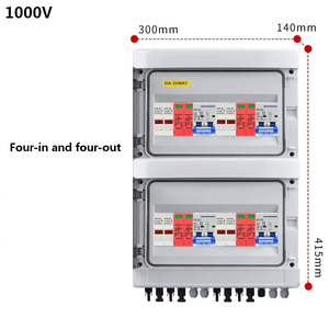 Caja Combinadora Solar de CC de 1000V, 4 Entradas y 4 Salidas, IP65 para Exteriores, Sistema Fotovoltaico Personalizado, Caja de Distribución - Product Image 1