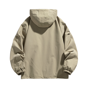 Không thấm nước tùy chỉnh 1/4 dây kéo anorak Áo khoác trùm đầu áo thun Mens Áo gió anorak Áo khoác mùa xuân mùa thu đường phố người đàn ông của áo khoác - Product Image 5