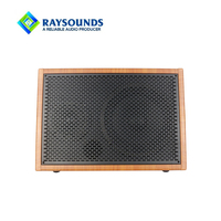 Amplificateur de guitare acoustique en bois de 6,5 pouces avec microphone sans fil, haut-parleur portable pour la musique de rue, idéal pour le Saz et l'Oud turcs