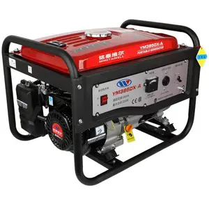 Generator bensin profesional, kontrol mulai otomatis 3 fase 2Kw-2000KW Silent 8500 dengan pegangan dan roda