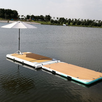 Station flottante gonflable pour équipement aquatique, tapis de fête