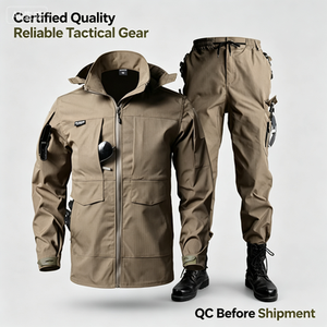 Conjunto de Ropa de Trabajo Unisex para Primavera y Otoño, para Deportes al Aire Libre, Material de Poliéster Resistente al Desgaste, Diseño Elástico Antidesgarro - Product Image 5
