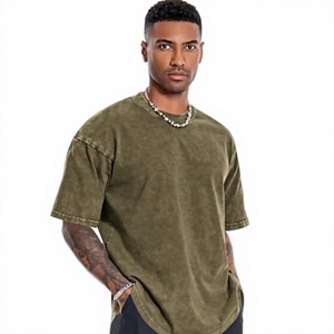 Men's <b>Olive</b> <b>Green</b> Short Sleeve <b>T</b>-<b>Shirt</b> Casual Regular Fit O-Neck Solid Cotton Tee Anti-Wrinkle Breathable Anti-Pilling - Product Image 4