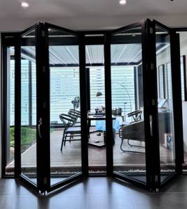 Mosquitera de Vidrio Laminado <span class=keywords><strong>Tipo</strong></span> Acordeón de Diseño Moderno Zeyi para Puertas y Ventanas Plegables de Patio, <span class=keywords><strong>Puerta</strong></span> Plegable de Barra - Product Image 4