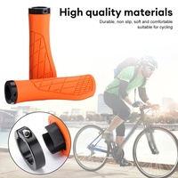 1 paire de poignées de vélo antichoc pour guidon de vélo antidérapantes et verrouillables poignées ergonomiques en caoutchouc pour cyclisme
