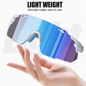 Lunettes de soleil de sport 2026 pour hommes, ultralégères, sans monture, miroir, UV400, pour football, VTT, course à pied et cyclisme - Product Image 4