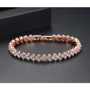 Di lusso a triplo strato <span class=keywords><strong>Tennis</strong></span> classico <span class=keywords><strong>roma</strong></span> 3 file AA Cubic zircone braccialetti donna gioielli moda catena braccialetti Charm braccialetti - Product Image 5
