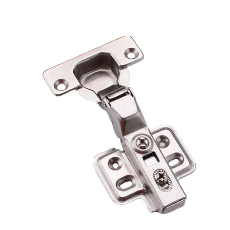 Factory wholesale Iron Flat Alloy Clip on Furniture hinges kitchen Cabinet Soft Close 105 degree door Hinge