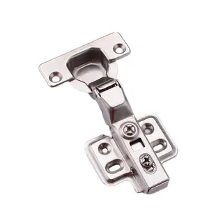 Factory wholesale Iron Flat Alloy Clip on Furniture hinges kitchen Cabinet Soft Close 105 degree door Hinge
