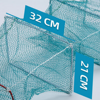 Multi fonction Rectangulaire Nylon mono filament pêche Longue Cage Homard Poisson Crevette Pot Piège dragon Bubu Offre Spéciale Naga