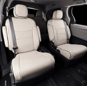 Fundas de Asiento de Coche de Cuero PVC de Lujo, <span class=keywords><strong>Gran</strong></span> Venta, para <span class=keywords><strong>Toyota</strong></span> Avalon, Sequoia, 4Runner, Sienna, Prius, Cruiser, <span class=keywords><strong>Supra</strong></span>, CHR - Product Image 4