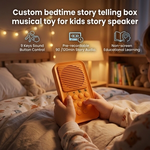 Boîte à Sons Interactives Portable Rechargeable OEM ODM pour Tout-Petits, Jouet Vocal Interactif avec 9 Boutons, Chansons de Berceuse, Histoires pour le Coucher, Musique - Product Image 6